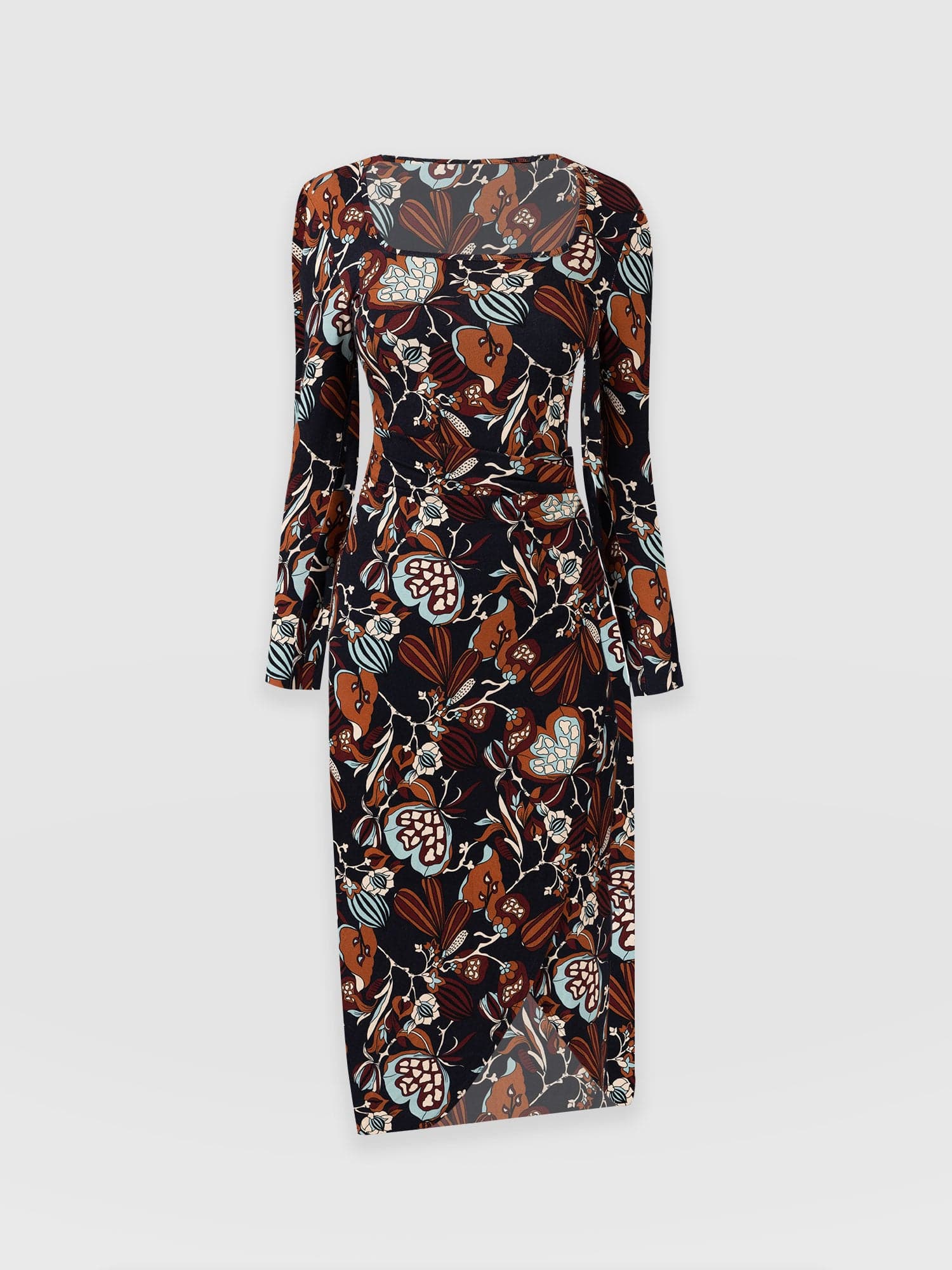 Amelia Wrap Dress 70's Paisley - Women's Dresses | Saint + Sofia® USA